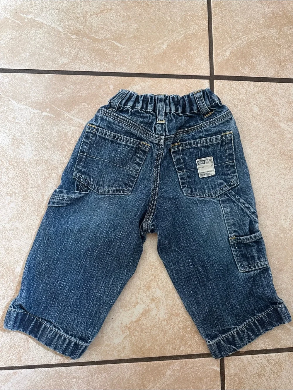 Y2K 2004 GAP Dark Blue Denim Toddler Pull-On Jeans